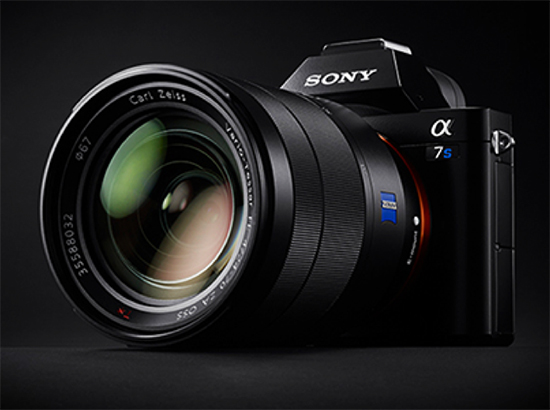 Cámara Sony α7s, con objetivo
