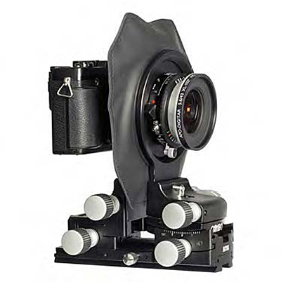 Cámara técnica Cambo Actus, con objetivo para gran formato y CSC de Fujifilm