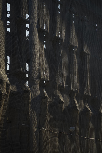 Sony 24-240 mm f/3,5-6,3, posición tele, mallas de restaruación, detalle