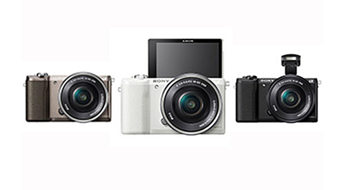 Imagen de los tres acabados de la supuesta Sony A5100