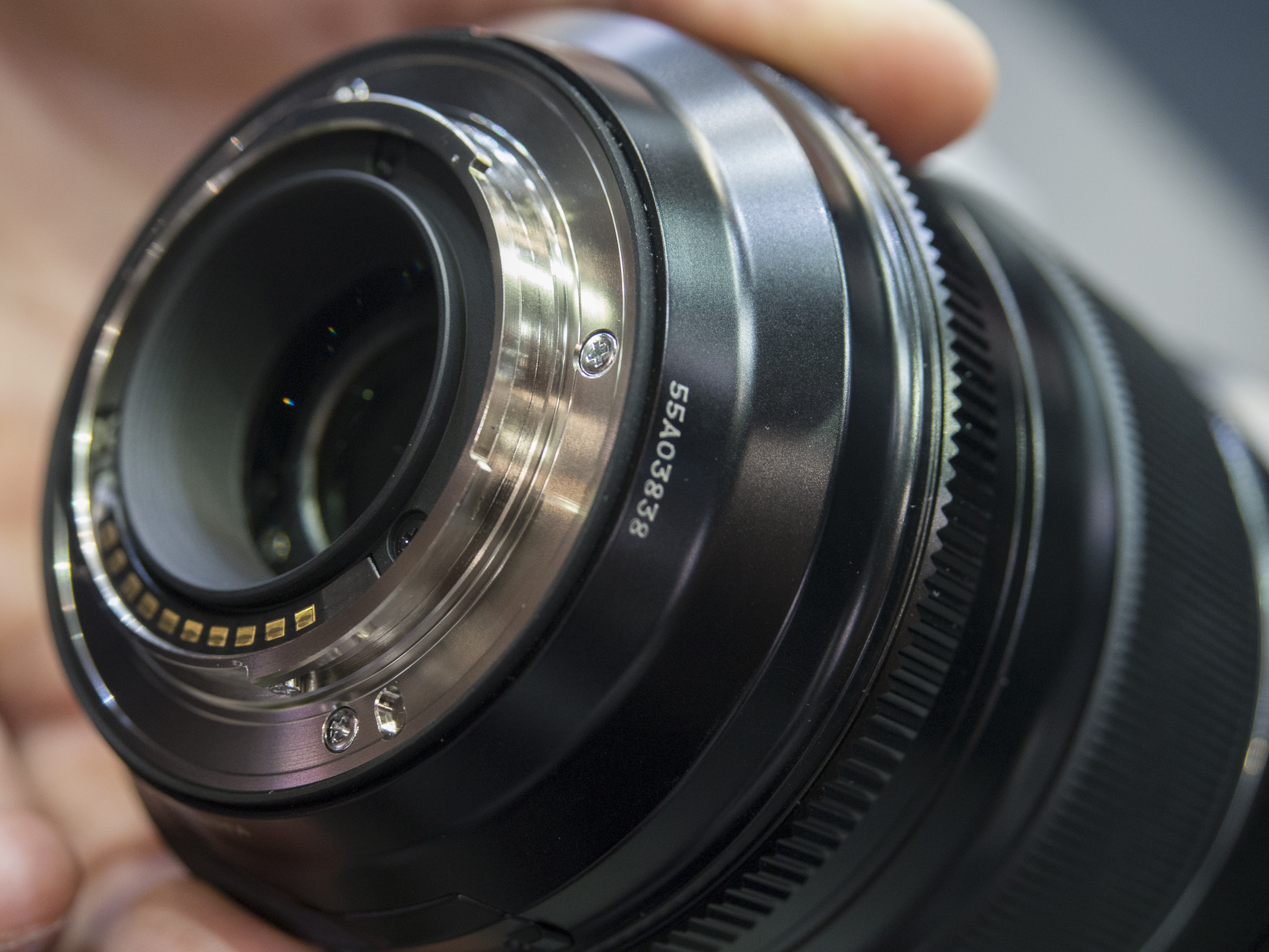 Fujifilm_XF16-55mm f/2,8, junta de sellado en la montura