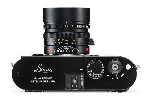 Leica M-P , vista superior