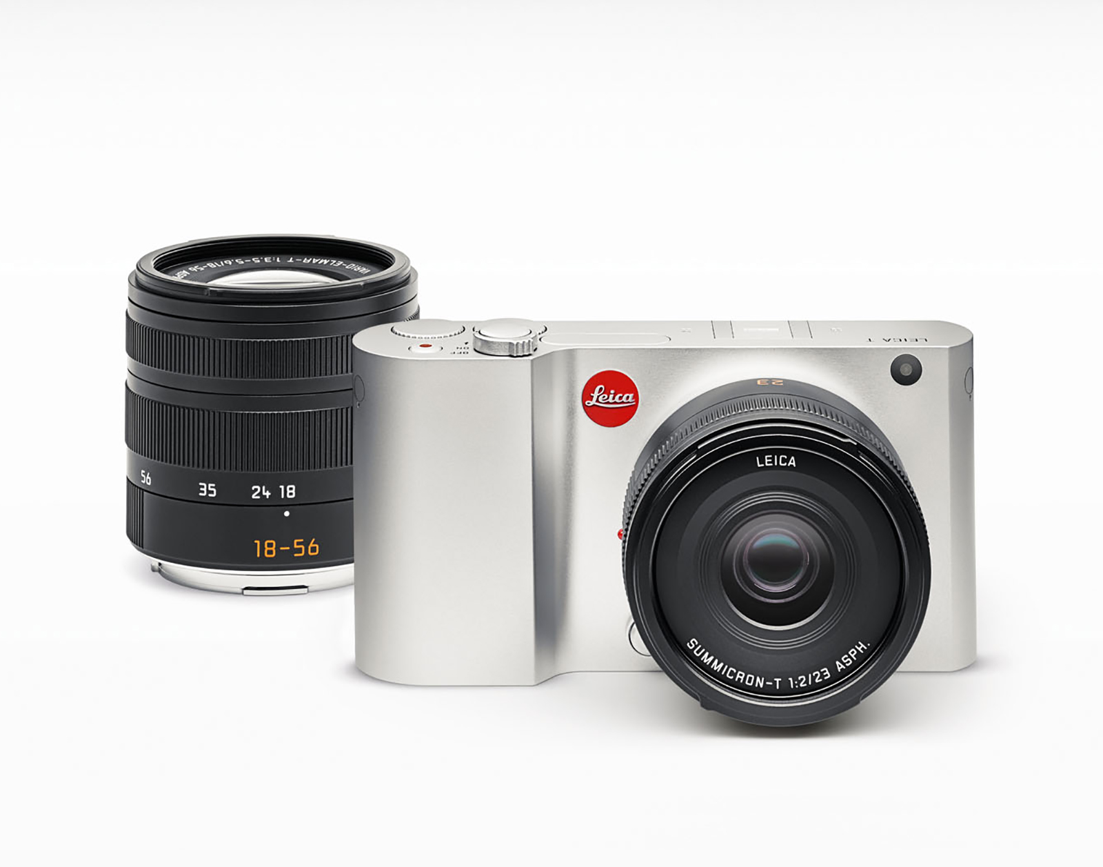 Leica T con Summicron-T 23 mm f/2 Asph. y Vario-Elmar-T 18-56 mm f/3,5-5,6 Asph. en segundo plano