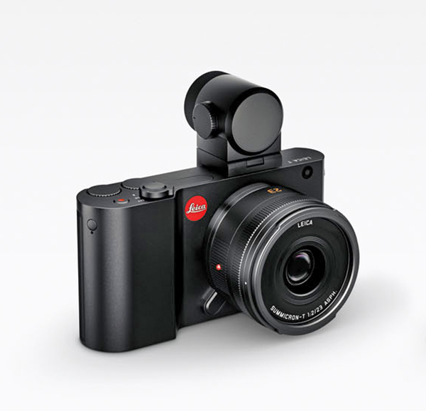 Leica T, negra, con visor electrónico accesorio de 2,36 megapíxeles y GPS incorporado