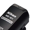 Micrófono Nikon ME-W1, vista parcial