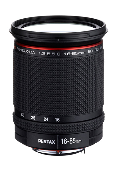 Objetivo HD Pentax-DA 16-85 mm f/3,5-5,6 ED DC WR, en posición retraída