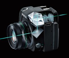 Cámara Pentax K-S1, pentaprisma