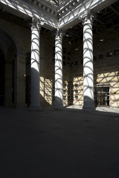 Laboral Ciudad de la Cultura, Gijón. Patio Corintio, Fujinon XF 16-55 mm f/2,8 R LM WR