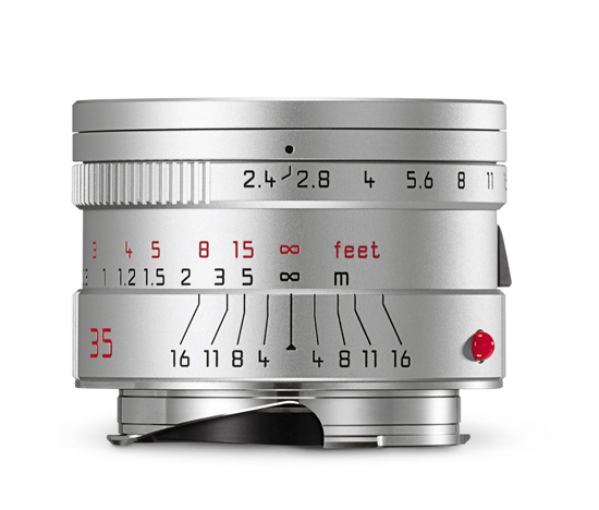 Objetivo Leica Summarit-M 35 mm f/2,4, plateado
