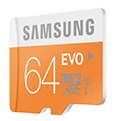 Tarjeta Samsung microSD EVO en 64 Gb