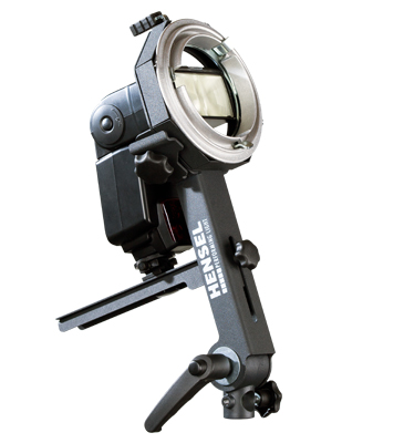 Adaptador Hensel EH Systemblitzadapter, para flash de zapata, inclinado