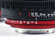 Objetivo Prime Circle de 50 mm, detalle del aro de aberturas de diafragma